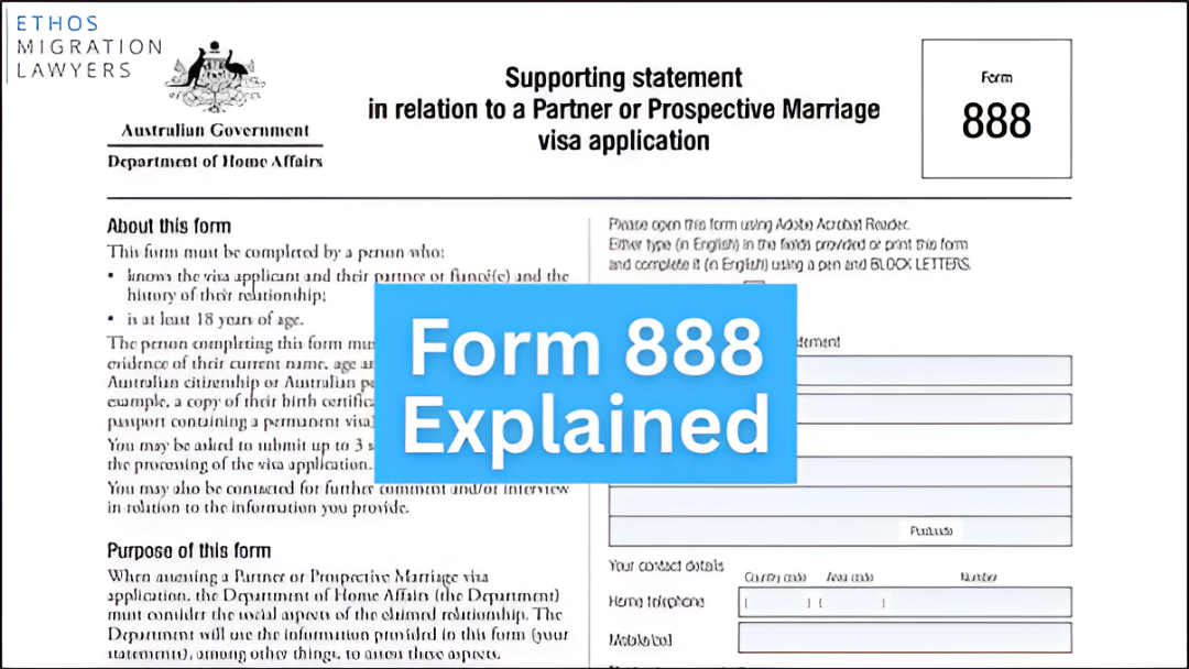 Form 888 Australia